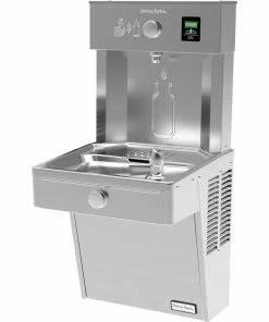 Halsey Taylor Hydroboost® 38-13/16 in. 8 gph Bottle Filling Station with Single Vandal Resistant Cooler in Stainless Steel