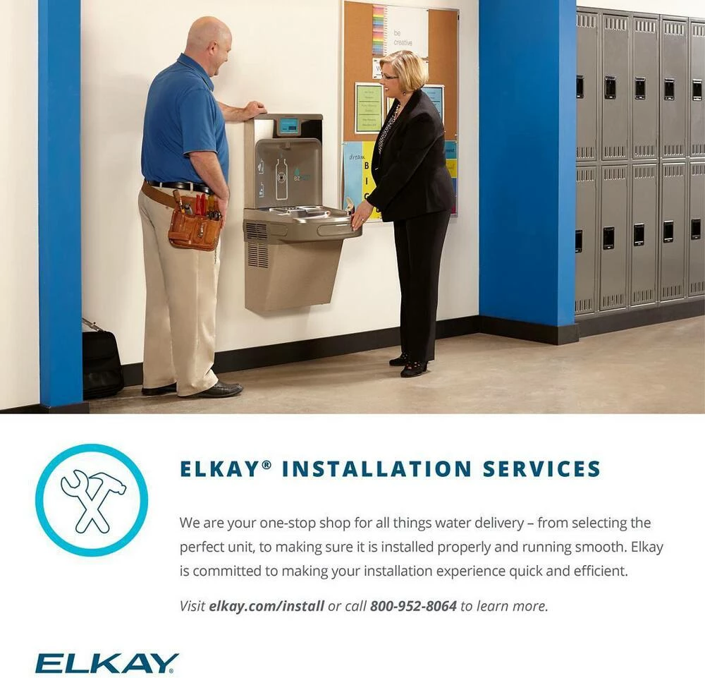 Elkay EZH2O® Wall Mounted Bi-Level SwirlFlo Drinking Fountain and Bottle Filling Station with Cooler - Image 3