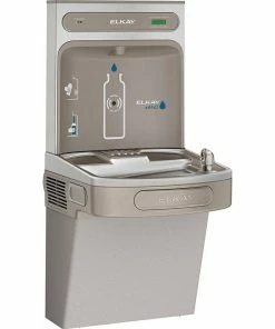 Elkay EZH2O® 39-1/16 in. Wall Mount Bottle Filling Station and Cooler Kit in Light Grey