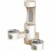 Elkay Outdoor Wall Mount Bi-Level Drinking Fountain and Bottle Filling Station in Beige