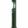 Elkay EZH2O® Floor Mount Stainless Steel Outdoor Bottle Filling Station in Evergreen