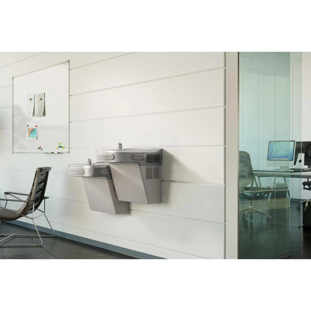 Elkay 25-5/16 in. 8 gph Wall Mount Bi-Level Vandal Resistant Bubbler Water Cooler in Light Grey - Image 2
