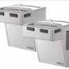 Halsey Taylor Double Bubbler™ 8 gph Wall Mount Bilevel Cooler in Stainless Steel