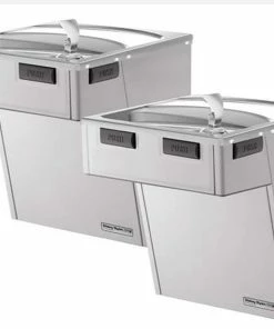 Halsey Taylor Double Bubbler™ 8 gph Wall Mount Bilevel Cooler in Stainless Steel