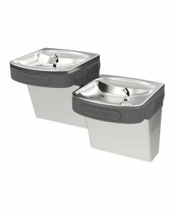 Halsey Taylor Double Bubbler™ Wall Mount Drinking Fountain in Stainless Steel