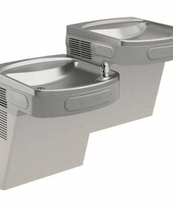 Elkay 25-5/16 in. 8 gph Filtered Bi-Level Vandal Resistant Cooler in Light Grey