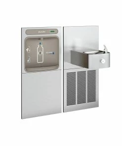 Elkay EZH2O® 40-13/16 in. 8 gph 3.8A Bottle Filling Station with Bi-Level Refrigerated Fountain in Stainless Steel
