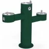 Elkay Outdoor Tri-Level Pedestal Non-Filtered Outdoor Fountain in Evergreen