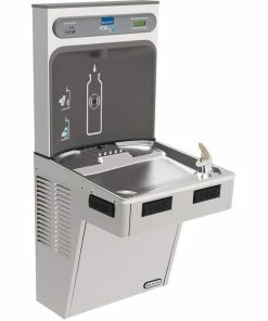 Elkay Green Ticker™ Wall Mount Indoor Bottle Filling Station in Stainless Steel