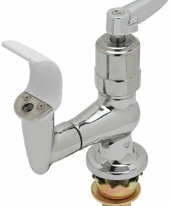 T&S Brass Bubbler, Flexible Mouth Guard, Fast Self-Closing, Lever Handle with VR Screw