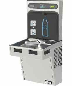 Halsey Taylor HydroBoost® Wall Mount Stainless Steel Bottle Filling Station