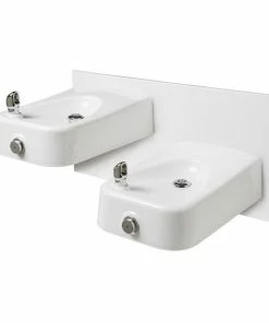 Haws® CI Wall Mount Drink Fountain in White