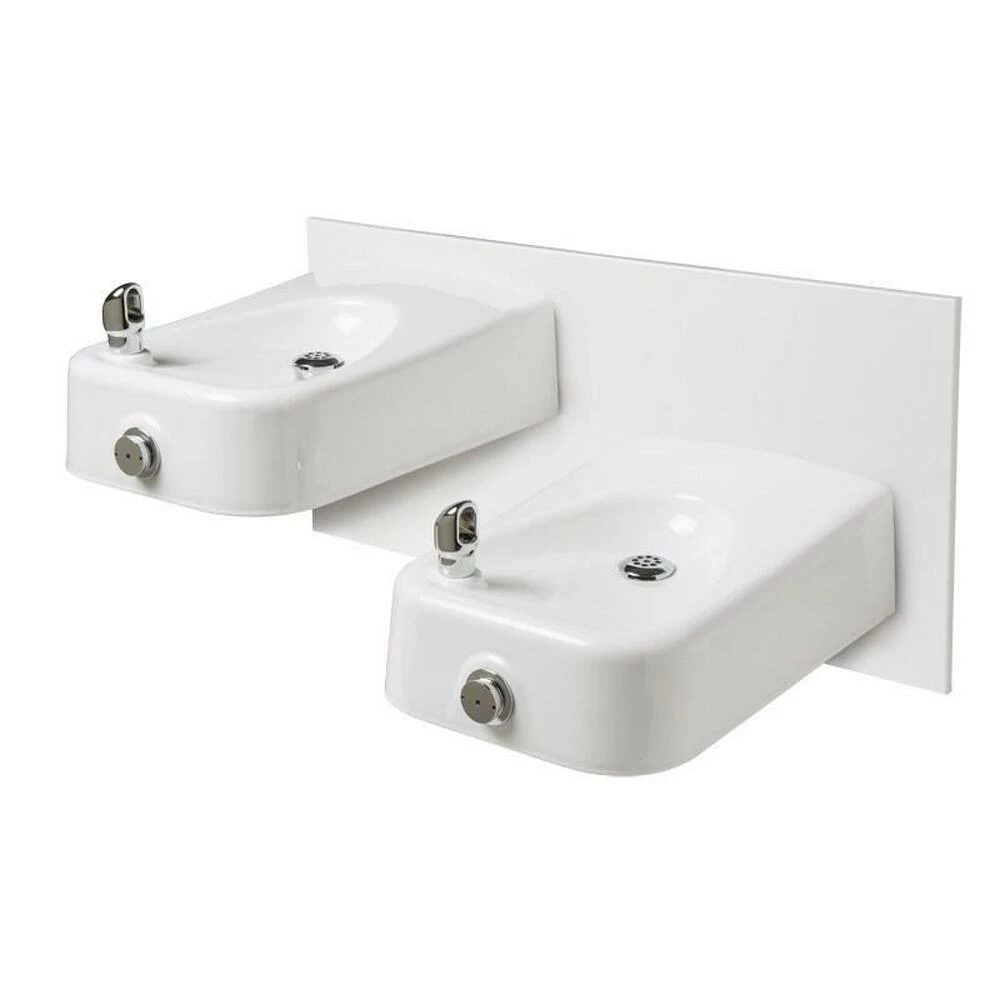 Haws® CI Wall Mount Drink Fountain in White
