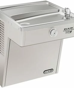 Elkay GreenSpec® 20-5/8 in. 8 gph Wall Mount Filtered Vandal Resistant Single Green ADA Cooler in Stainless Steel