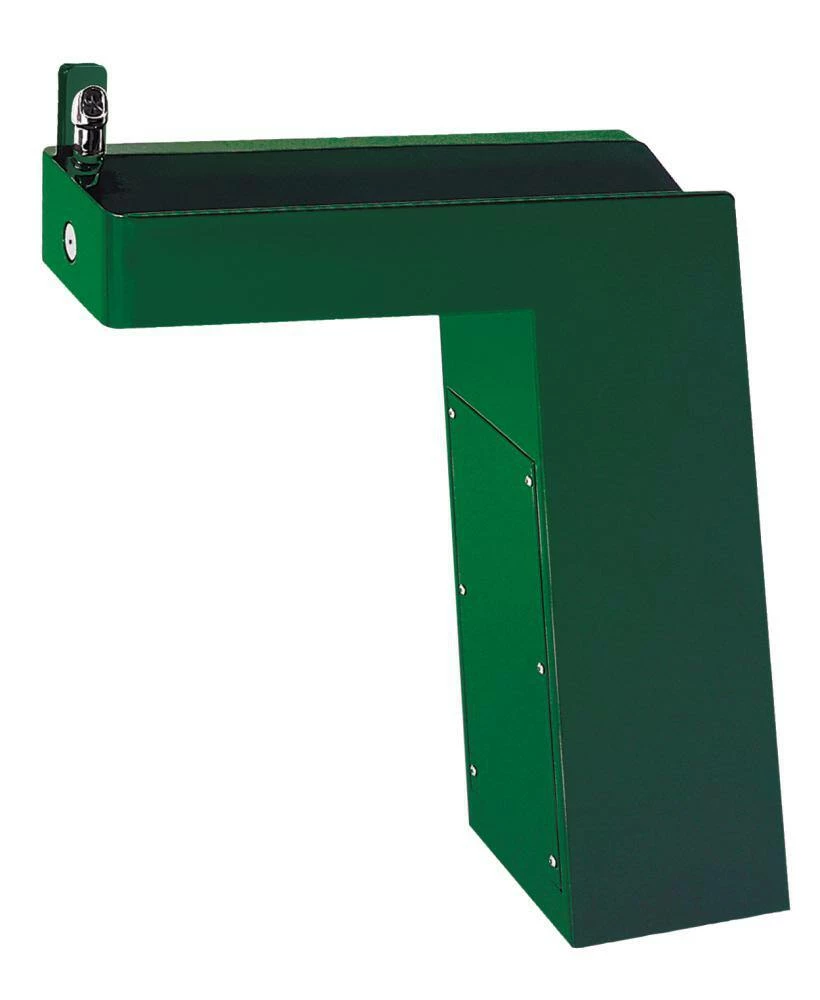 Haws® ADA Trough Style Galvanized Pedestal Drinking Fountain in Green