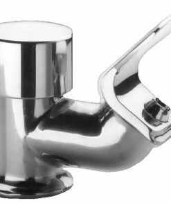 Just Manufacturing Faucet Group Push Button Handle Bubbler in Mirror