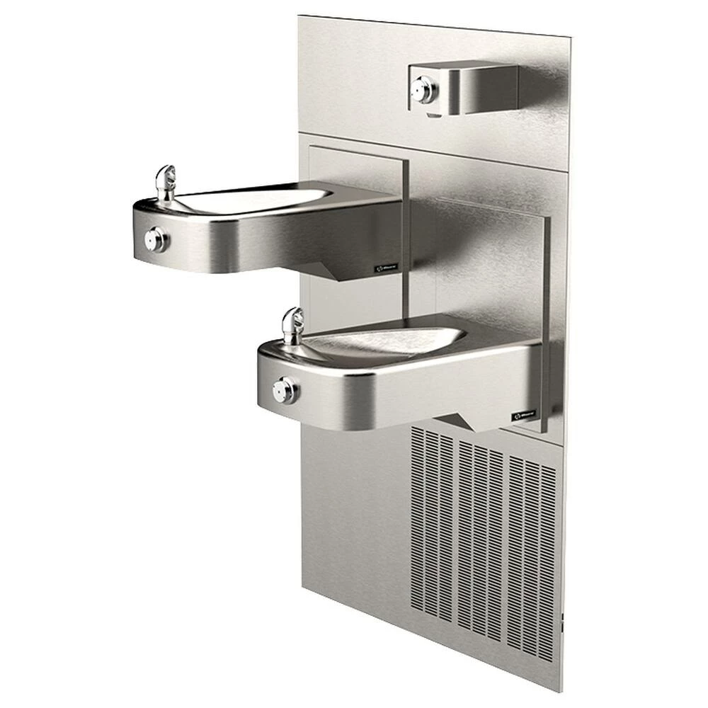 Haws® Wall Mount Barrier Free Chilled Dual Fountain in Satin Stainless Steel - Image 2