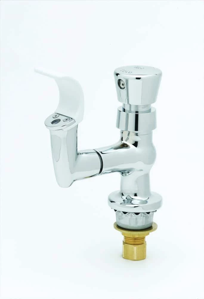 T&S Brass Bubbler, Flexible Mouth Guard, Push Button Metering Handle, Anti-Rotation Pins