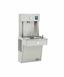 Elkay EZH2O® 38-13/16 in. Bottle Filling Station with Single Vandal-Resistant Cooler in Stainless Steel