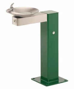 Haws® Barrier Free Freeze Resistant Pedestal Fountain in Satin Stainless Steel