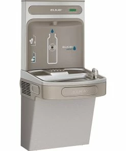 Elkay EZH2O® 1.5 gpm Non-Filtered Bottle Filling Station with Single Water Cooler in Light Grey Granite