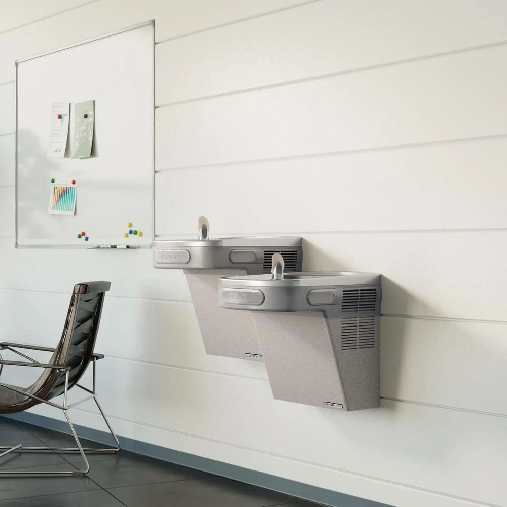 Elkay Flexi-Guard® Wall Mount Bi-Level Water Cooler in Light Grey Granite - Image 2