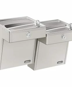 Elkay 2-Level Vandal-Resistant Wall Mount ADA Cooler in Stainless Steel