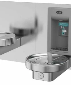 Oasis Radii™ Wall Mount Dual Height Fountain with Recessed Electronic Bottle Filler