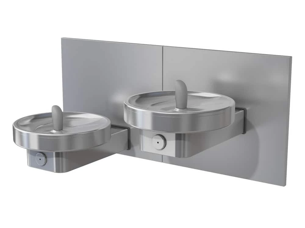 Oasis Radii™ Non-Refrigerated Bi-Level Drinking Fountain in Stainless Steel