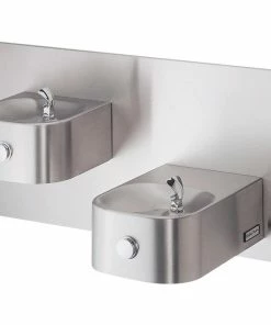 Halsey Taylor Contour™ Bi-Level Barrier Free Wall Mount Drinking Fountain in Stainless Steel