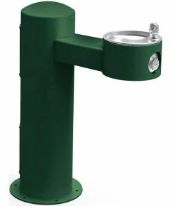 Elkay Outdoor Pedestal Non-Filtered Non Refrigerated Drinking Fountain in Evergreen