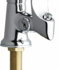 Chicago Faucets Push Button Handle Bubbler in Polished Chrome