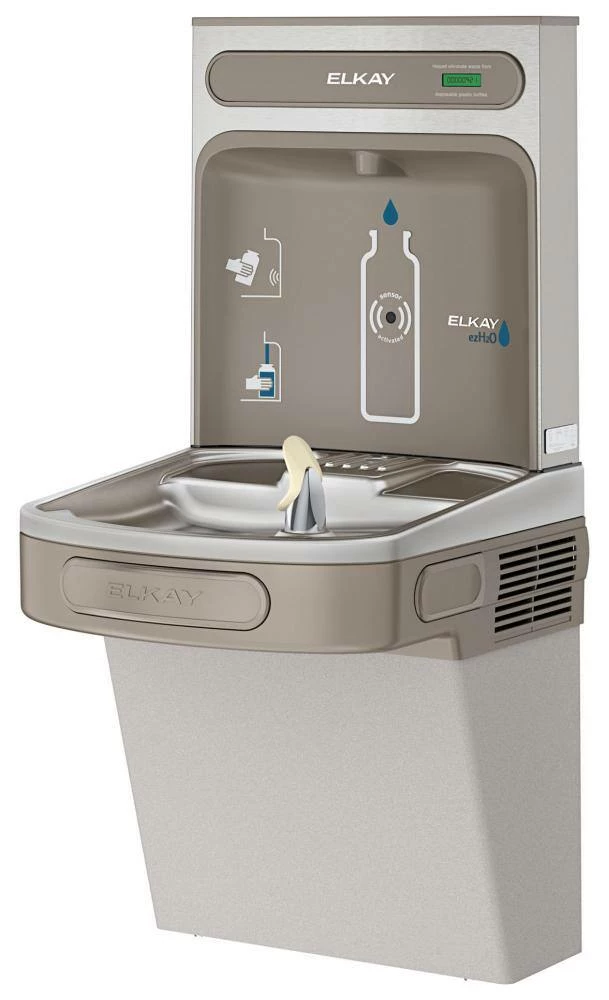 Elkay EZH2O® Wall Mounted Drinking Fountain and Hands Free Bottle Filling Station with Cooler - Image 2
