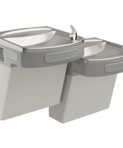 Elkay Flexi-Guard® Versatile Wall- Mount Bi- Level ADA Drinking Fountain Grey