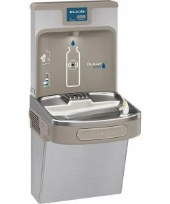 Elkay EZH2O® Wall Mounted Drinking Fountain and Hands Free Bottle Filling Station with Single Cooler in Stainless Steel