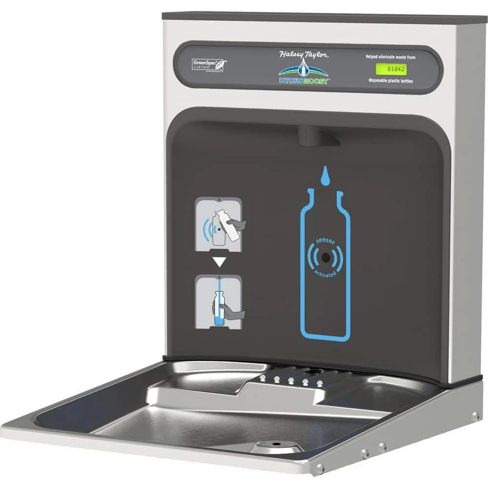 Halsey Taylor HydroBoost® Wall Mount Metal and Plastic Indoor Bottle Filling Station