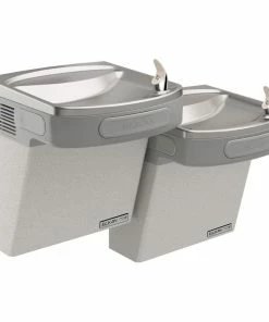 Elkay Flexi-Guard® 25-5/16 in. 8 gph Wall Mount Bi-Level Green ADA Cooler in Light Grey