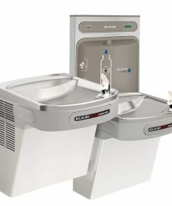 Elkay Flexi-Guard® Safety Bubbler Wall Hung Stainless Steel Indoor Bottle Filling Station