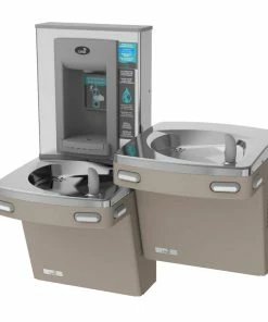 Oasis 8 gph Split Level Water Cooler with Bottle Filler in Sandstone