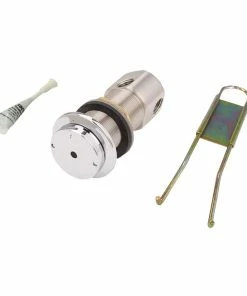 Haws® Push Button Flange Assembly in Polished Chrome