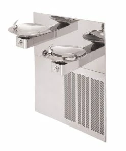 Haws® Wall Mount Electric Drink Fountain in Polished Stainless Steel