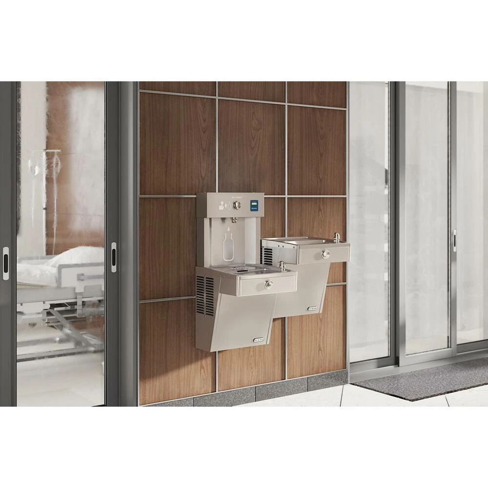 Elkay EZH2O® 38-13/16 in. Bottle Filling Station with Bi-Level Reverse Vandal Resistant Cooler in Stainless Steel - Image 2