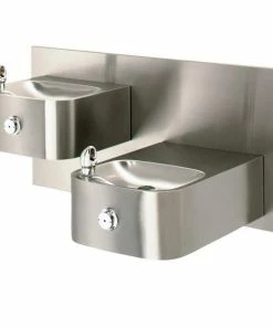 Haws® Dual Hgt Double Wall Mount Drink Fountain