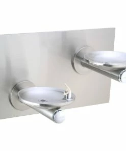 Elkay SwirlFlo® Wall Mount Push Button for Drinking Fountain ADA Kit in Stainless Steel