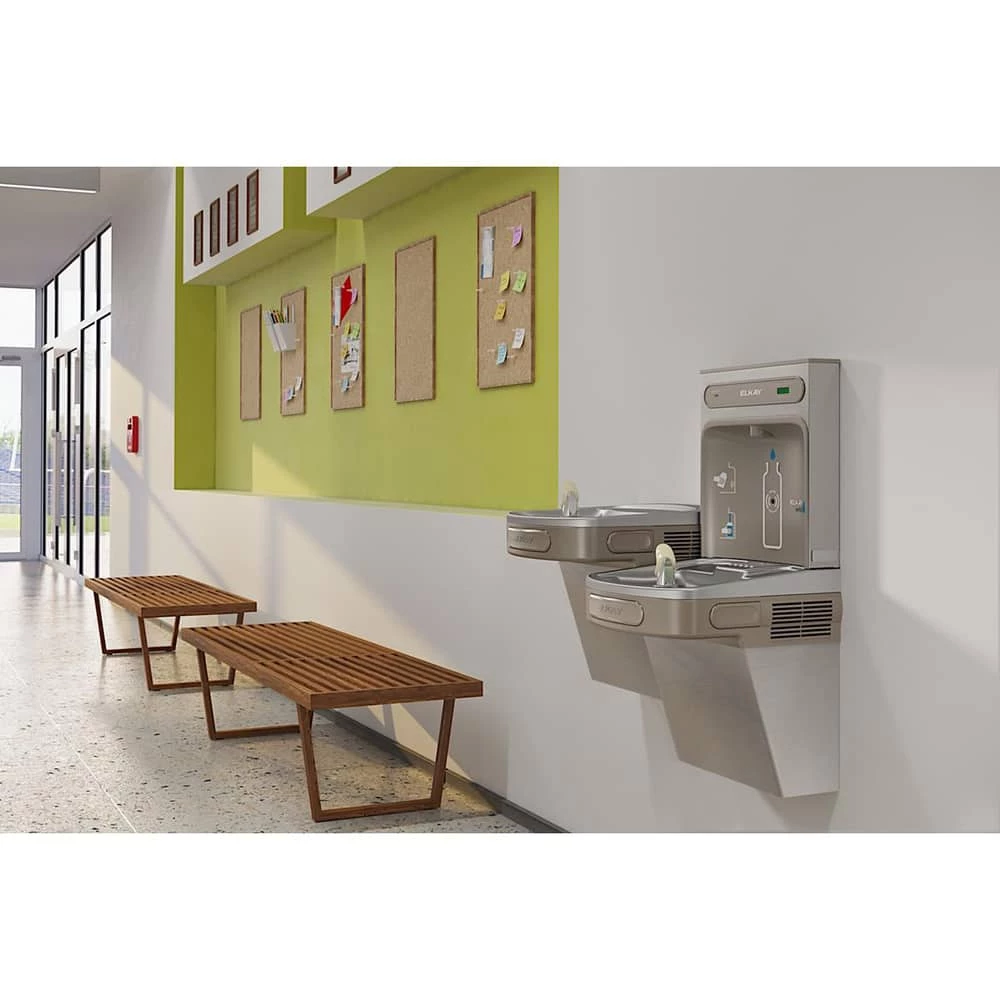 Elkay EZH2O® Wall Mounted Bi-Level Drinking Fountain and Hands Free Bottle Filling Station with Filter - Image 4