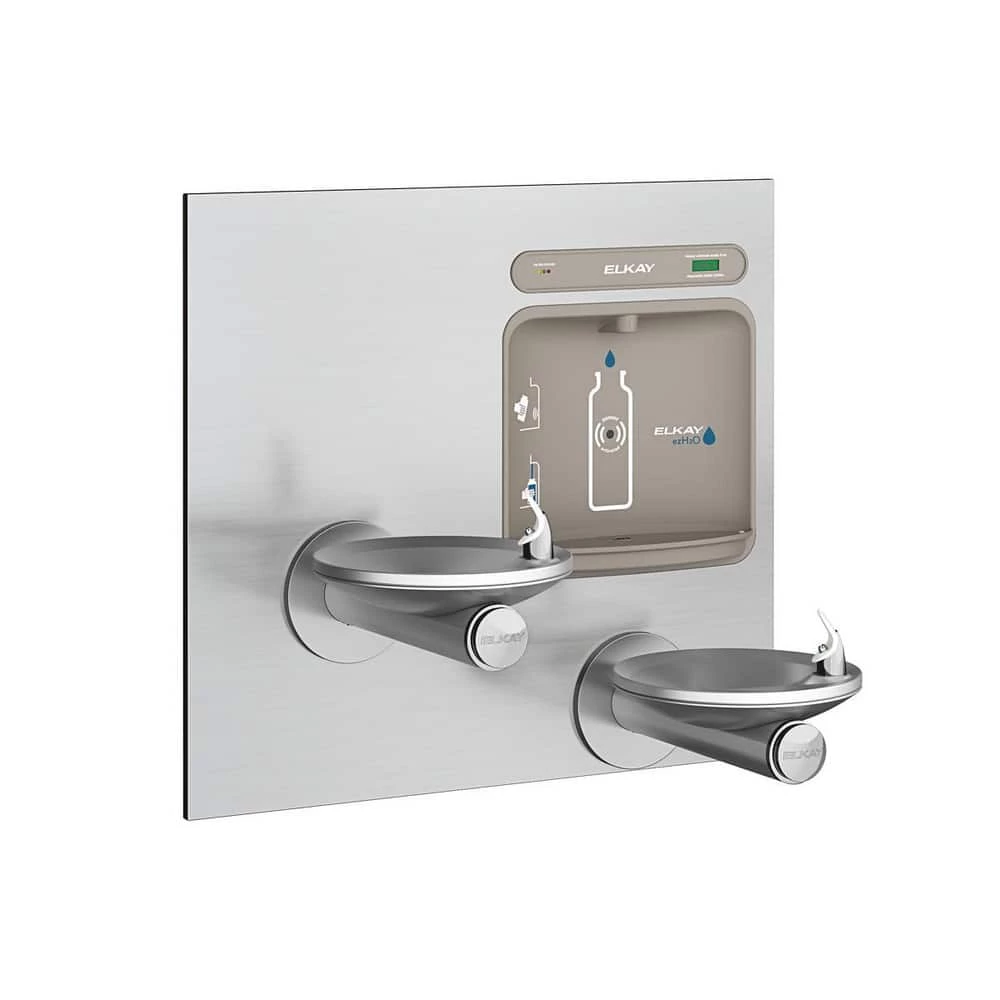 Elkay EZH2O® 8GPH Wall Mount Bi-Level Bottle Filling Station with SwirlFlo Fountain