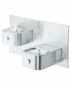 Elkay Soft Sides® Bi-Level Drinking Fountain in Stainless Steel