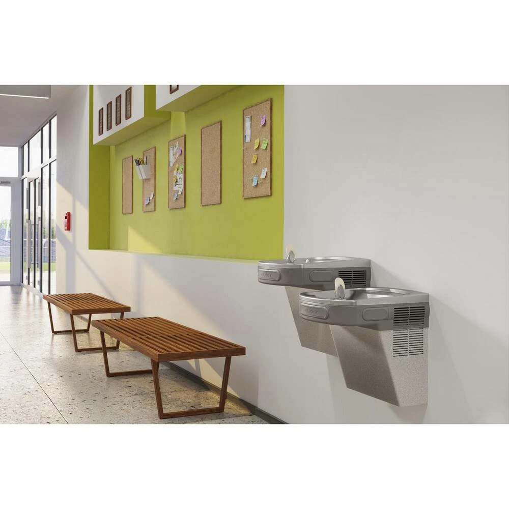 Elkay Flexi-Guard® Filtered Wall Mount Bi-Level ADA Cooler in Light Grey Granite - Image 2