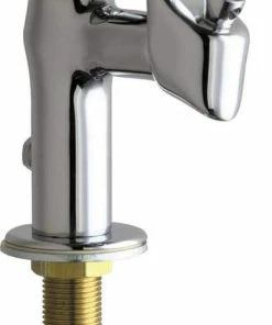 Chicago Faucets Push Button Handle Bubbler in Polished Chrome