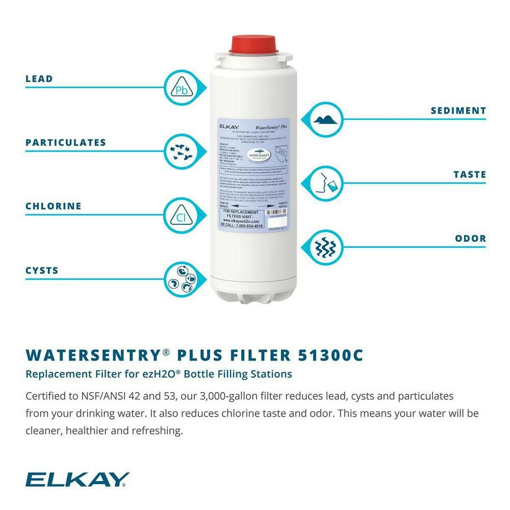 Elkay WaterSentry® Replacement Filter for Elkay EZH2O Bottle Filling Station - Image 6